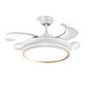 2026 New Model Flush Mount Ceiling Fan with Integrated Light for Living, Dining & Bedroom