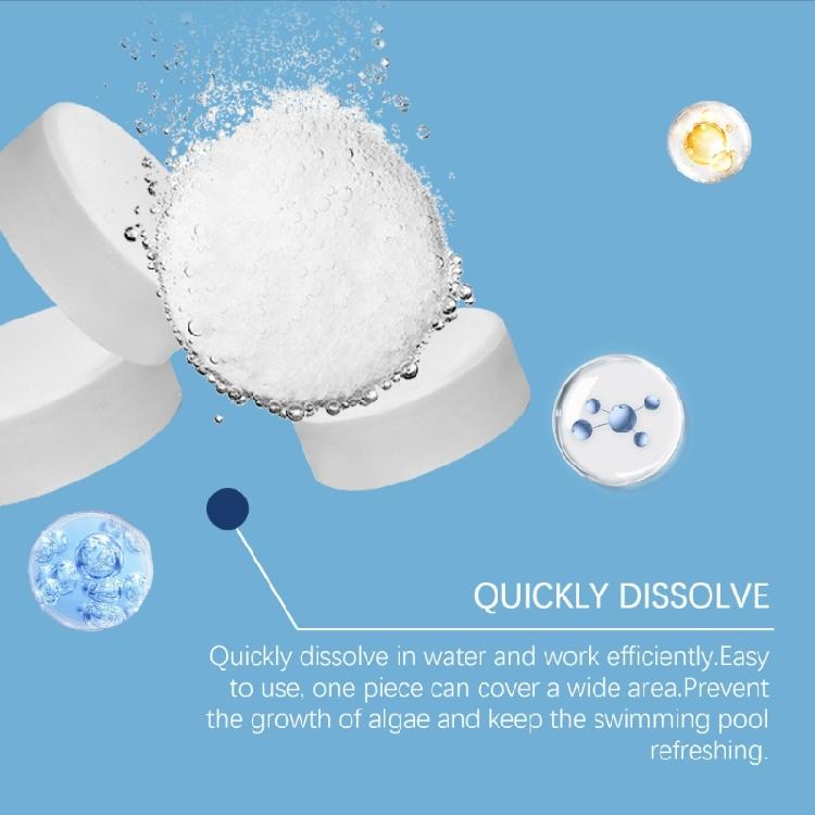 Clear Water Solution with Chlorine Tablets Use Friendly Pool Sanitation with Low Chlorine Tablets Safe for Home Hotel