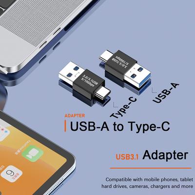 USB 3.1 Coupler Female To USB Type C Female Adapter Super Speed USB Extender Connection Converter