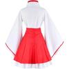 2025 Halloween Cosplay Kostüm in Fuchsform, Rot-Weißer Kimono, Kleidung im japanischen Stil, Outfit für Mädchen,
