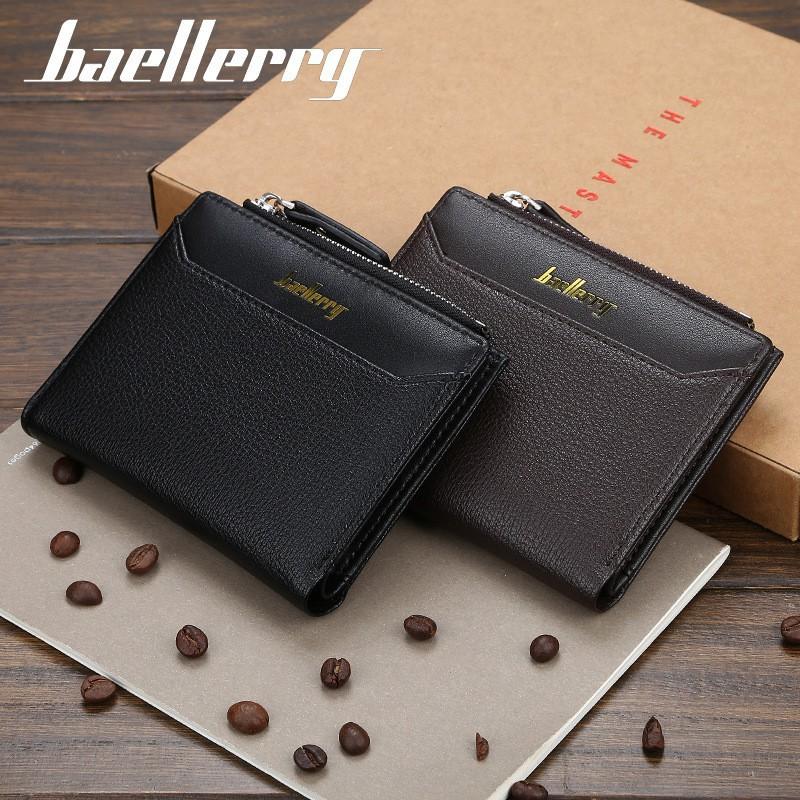 Short Men's Wallet Korean Version Multi Card Driver's License Zipper Buckle Leather Ticket Holder