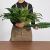 Artificial Ferns, 1143 mm Fake Boston Fern Bush Plant with 63 Fronds, Faux Greenery for Indoor/Outdoor Decor, Silk & LDPE, Suitable for Home Porch