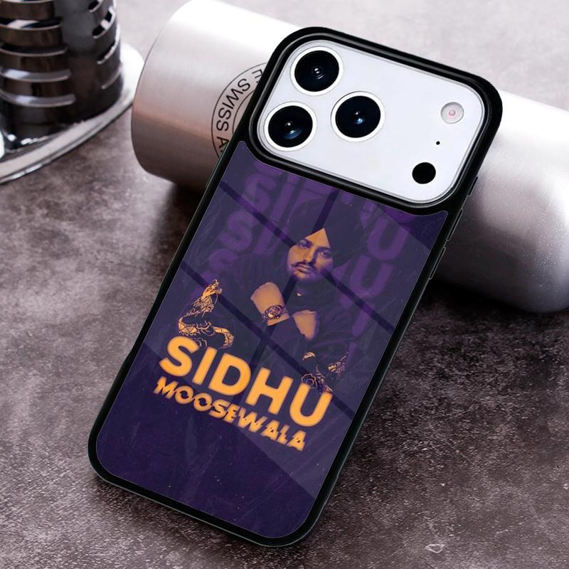 Indischer Rapper Sidhu Moose Wala Handyhülle für iPhone 17 16 15 Pro Max Air 14 13 12 11 Plus Stoßfeste Hülle