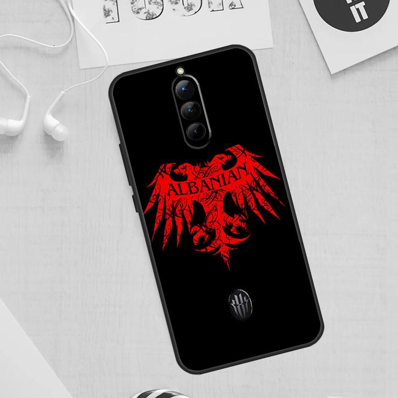Albania Flag Eagle Case For ZTE Nubia Red Magic 11 10 9 8 8S 9S 10S Pro Plus 6 7 6S 7S For RedMagic 10 Air Cover