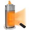 1500W Portable Space Heater for Indoor Use with Thermostat Humidifier, 70°Oscillation 12h Timer Overheat Tip-Over Protection for Bedroom Home Office
