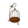 Distressed Iron Decorative Hanging Birdcage Photo Props Iron Candleholder  Home Decoration