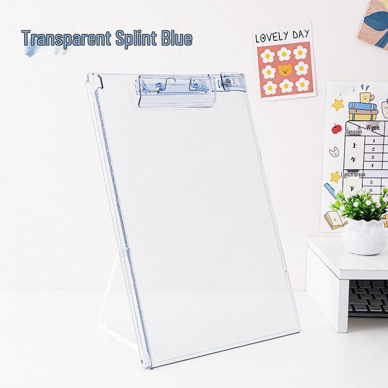 A4 Thickened Acrylic Standable Clipboard for Students and Office.