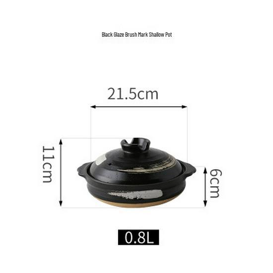 Bao Yi High-Temperature Japanese Ceramic Clay Soup Pot for Gas Stove