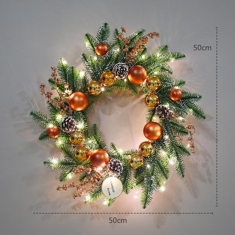Creative Christmas Wreath - 40/60/80cm Festive Door Hanging Decoration & Gifts