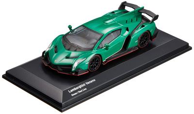 Kyosho Bunka Original Scale Mini Car Series Lamborghini Veneno Green Finished Product 1/64