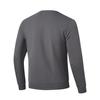Men's Li-Ning Fitness Series Sweatshirts Men's Meteorite Gray Crew Neck Moderate
