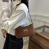Women's Solid Color Shoulder Bag with Bow Decor, Fashion Casual Versatile Bag for Daily Commute & Everyday Use