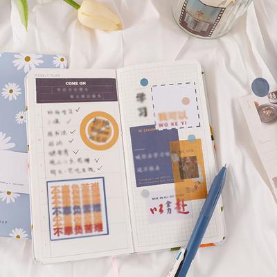 Weeks Checkered Schedule Grid Bookkeeping Diary Literary Notebook, Portable Small Book, Convenient To Carry