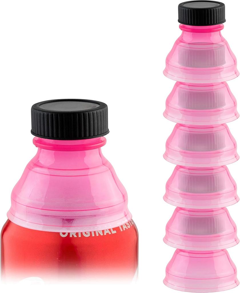 Reusable Soda Can Lids - Spill-Proof, Snap-On Covers for Freshness and Protection, Set of 6 Colorful Can Toppers