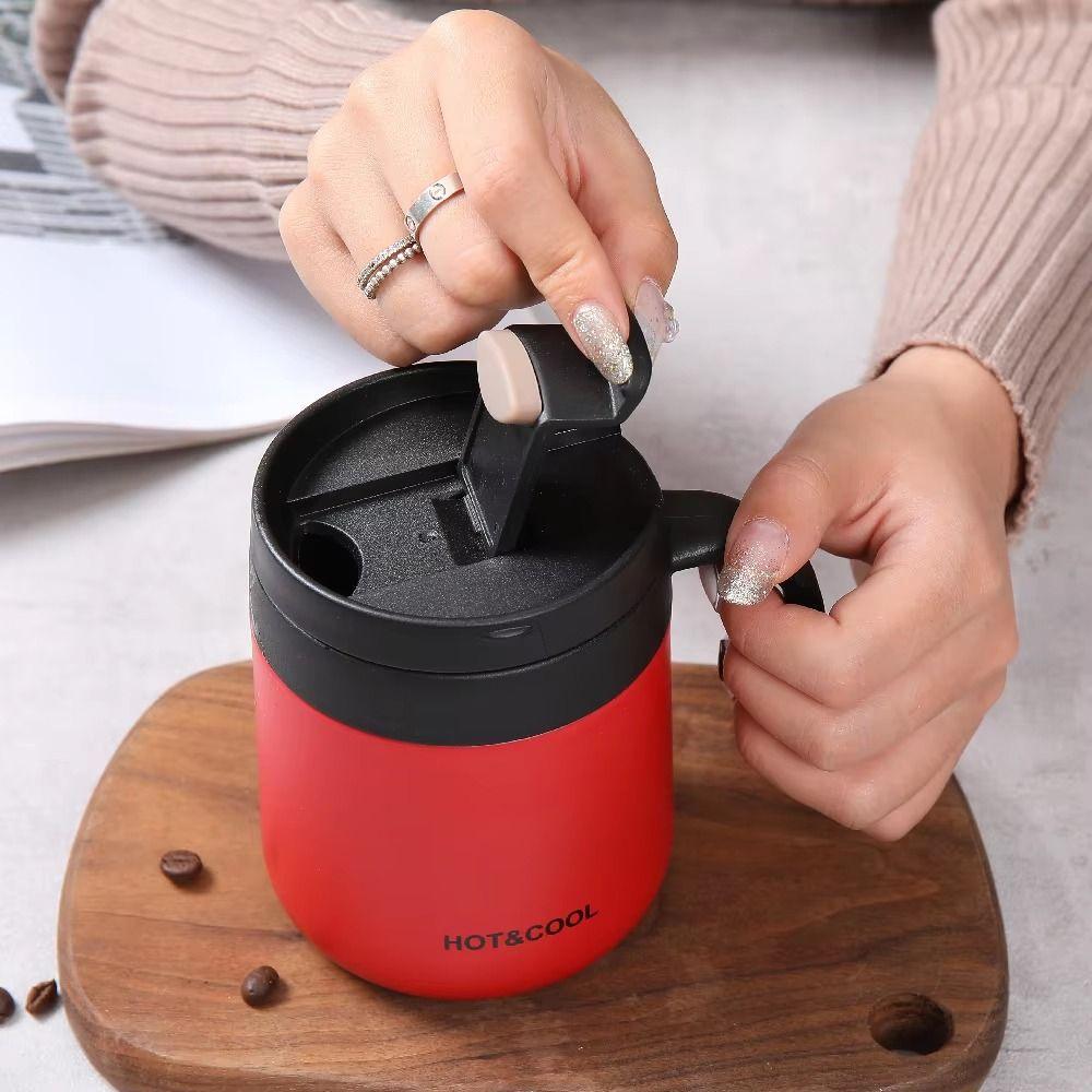 500ML Insulated Coffee Mug Stainless Steel Thermal Coffee Mug Vacuum Thermal Cup  Portable Use
