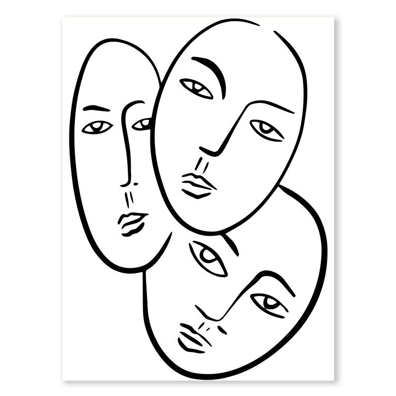 Abstract Matisse Print Wall Art Flower Vase Canvas Painting Alphabet Colour Block Poster Living Room Hallway Bedroom Home Decor