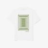 Lacoste Men's Tennis Court Back Graphic Short-Sleeved T-Shirt TH1750-56G001