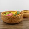 Handmade Woven Basket for Storage, Fruit, Bread, Steamed Buns, Snacks & Picnics