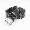 Hip Hop Eyelet Belt with Chain - Women's European/American Punk Style Fashion Waist Belt