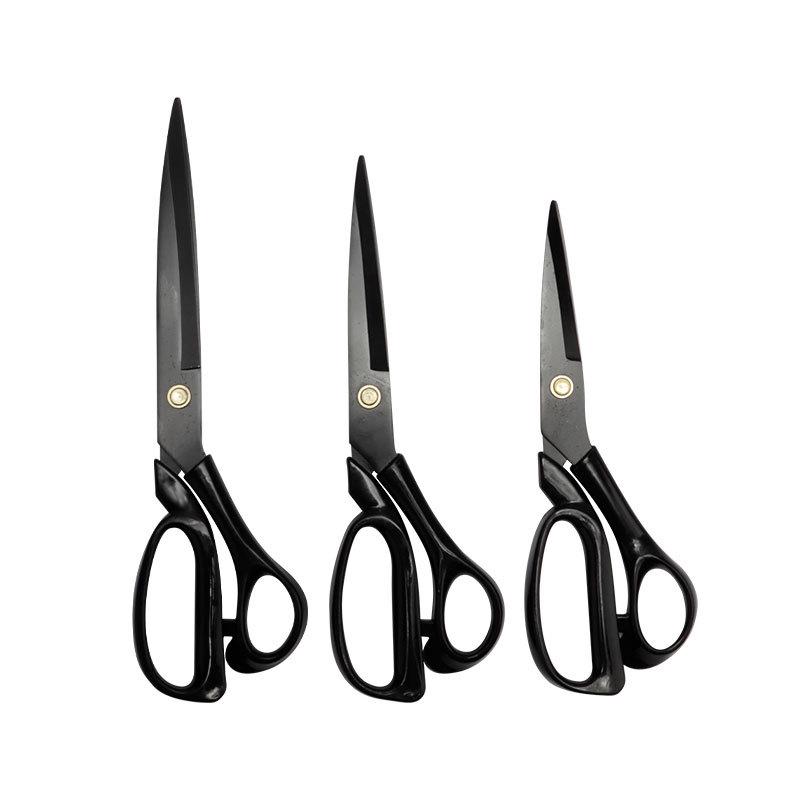 Stainless Steel Anti-Oxidation Tailor Shears with Black Finish - Multi-Size, Fast Shipping Available