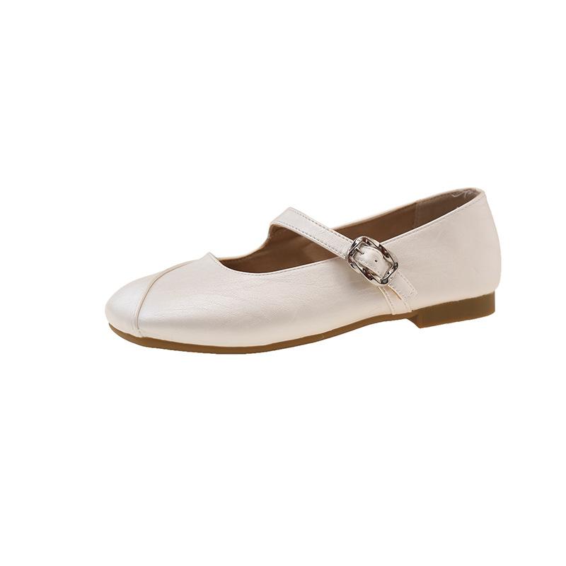 

Women s summer outer wear 2025 new fairy style versatile niche low heel with skirt popular flat shoes 40