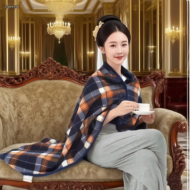 

Универсальное одеяло-шаль: A-Type Теплый двухслойный, плотный офисный чехол с ворсом 100x140 cm