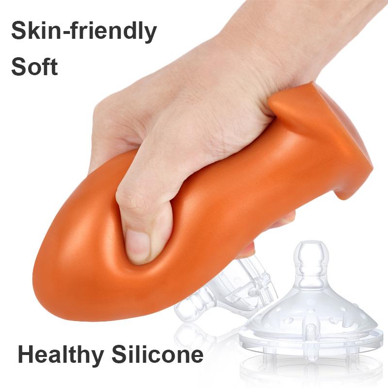 Silicone Dragon Egg Anal Plug Large Prostate Massager Soft Rear Court Training Dilator Adult Sex Toy