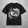 Casual Women Men Republic California Tee Shirt Cotton Washed T Shirts Tops