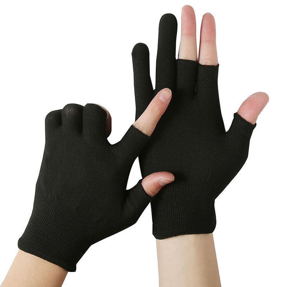 Picking Gloves Fingerless  Gloves Anti-skid Mittens Men Nylon Gloves Show Two Fingers