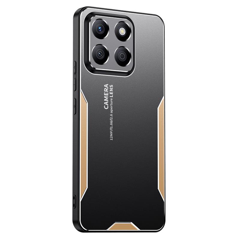 For Honor X8b 4G Shockproof Case Aluminum Alloy Matte Protective Back Cover