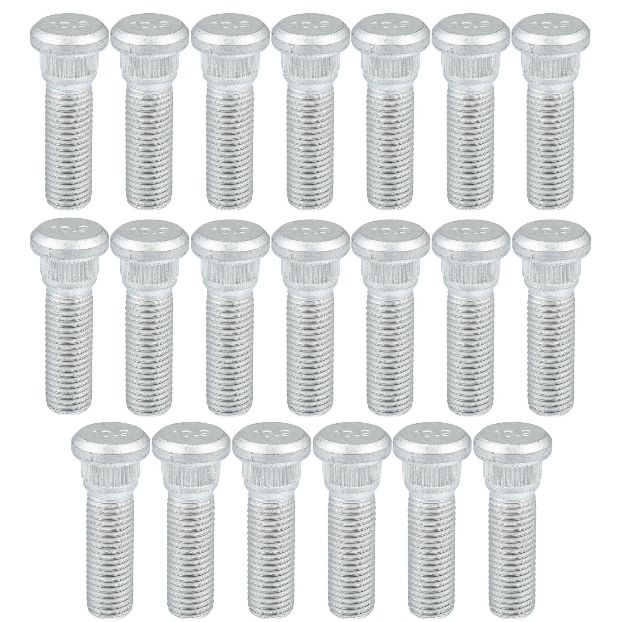 

Хихаха Номера деталей колесных шпилек Совместимые с и Передними и Задними Левыми и Правыми Колесными Гайками Легкосплавные Серебристые 20 Штук Болты, 90942-02049/90942-02017,