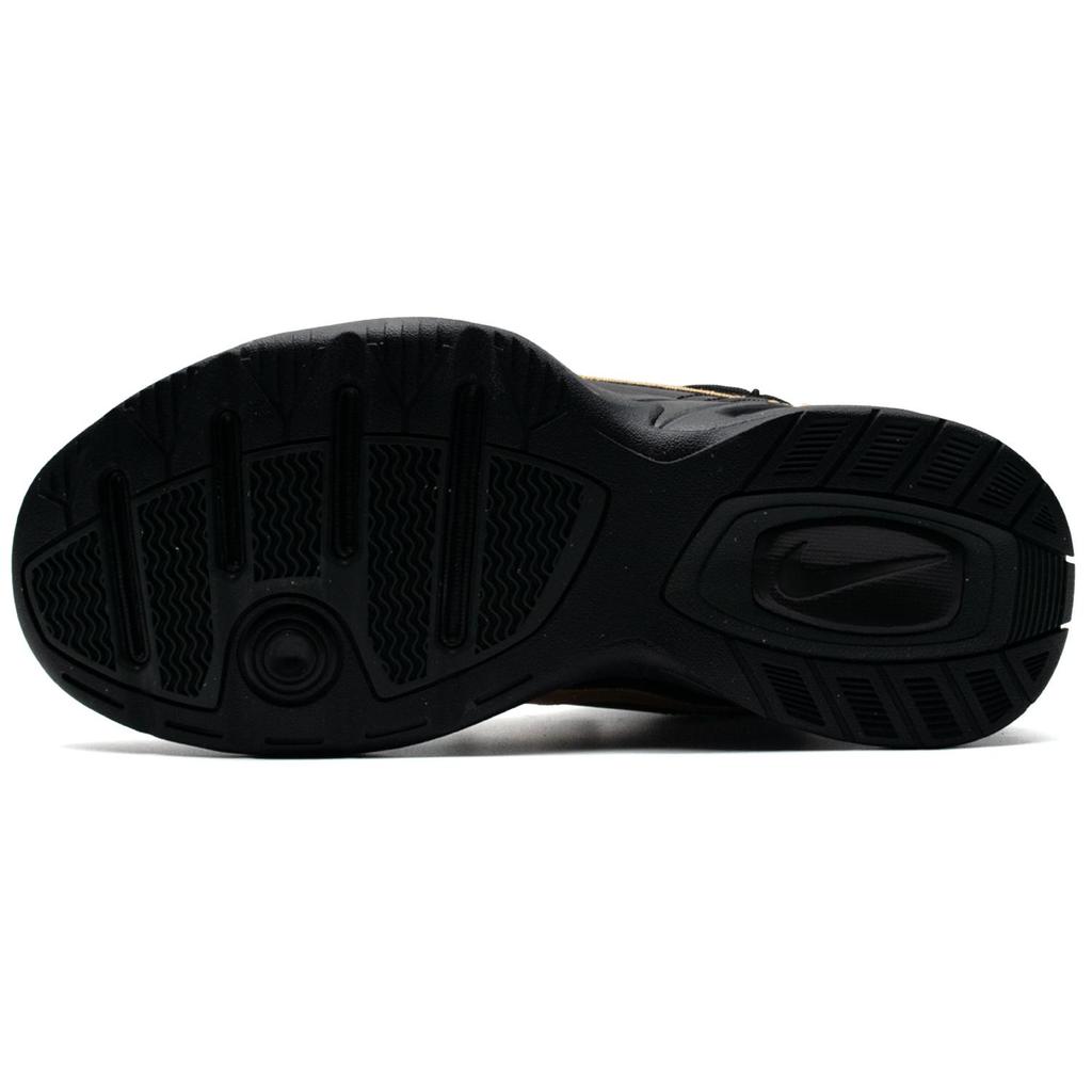 Nike Air Monarch 4 Nightfall Antiscivolo Resistente all'Abrasione Basse Sneakers Chunky Unisex Nero Marrone 415445-001(Team98-)