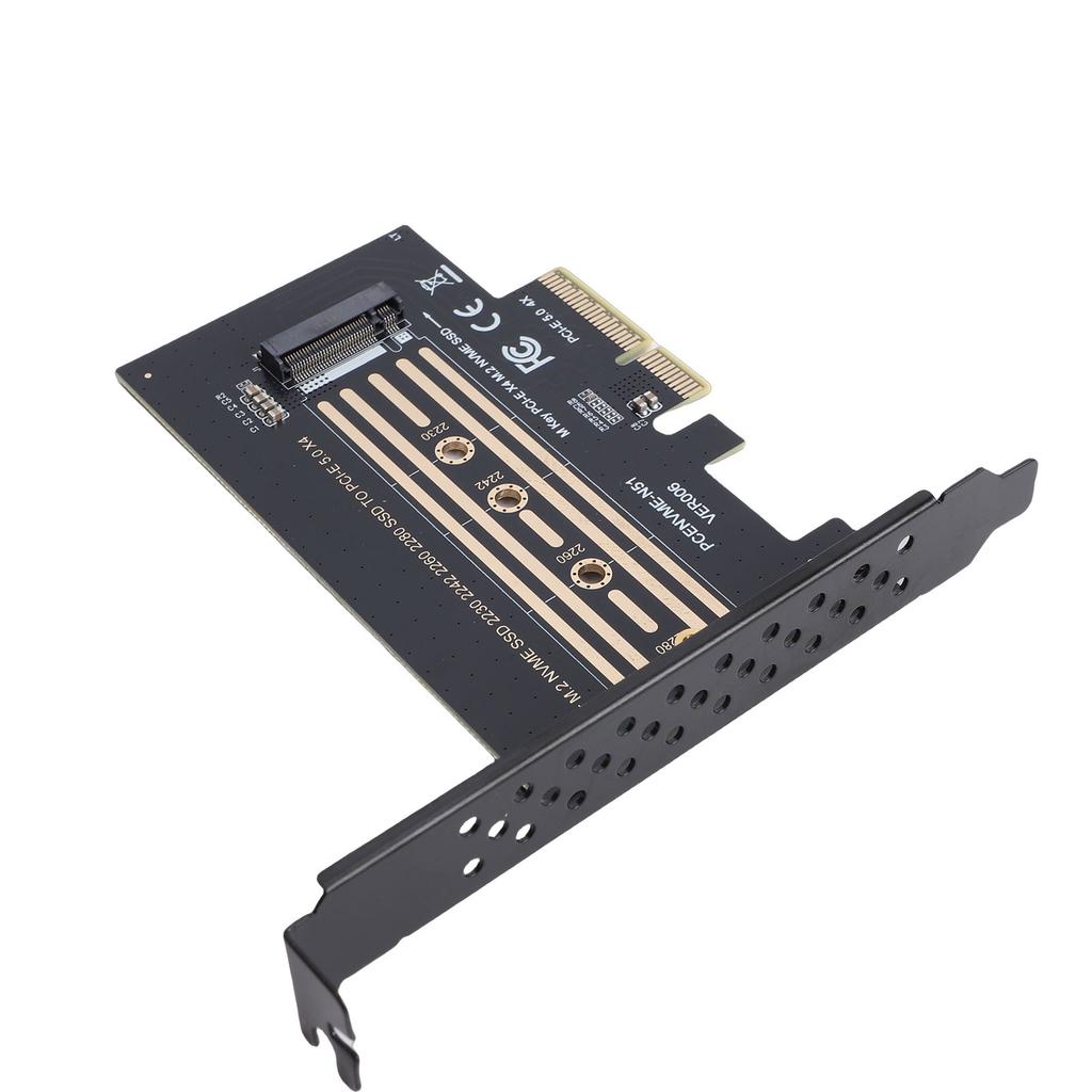 PCIe 4X to M.2 M Key Card 128Gbps Speed PCI E X4 5.0 GEN5 to M.2 NVMe Adapter Card for 2280 2260 2242 2230 SSD