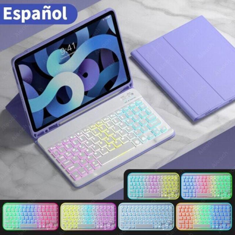 IPad 10.2 11-inch Pro Air Keyboard Case With Pen Slot Magnetic Stand PU Leather Cover Compatible 10th Gen 9th 8th
