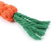 Carrot Shape Dog Toy,100%Cotton Rope Knot for Teething Relief, Safe Dental Cleaning & Indoor Play for Small Medium Dogs and Cats