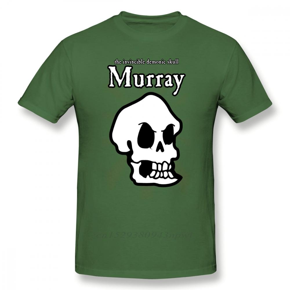 Monkey Island T Shirt Monkey Island Murray The Skull TShirt Beach Cotton Tee Shirt Cute Print Male Short Sleeves Tshirt