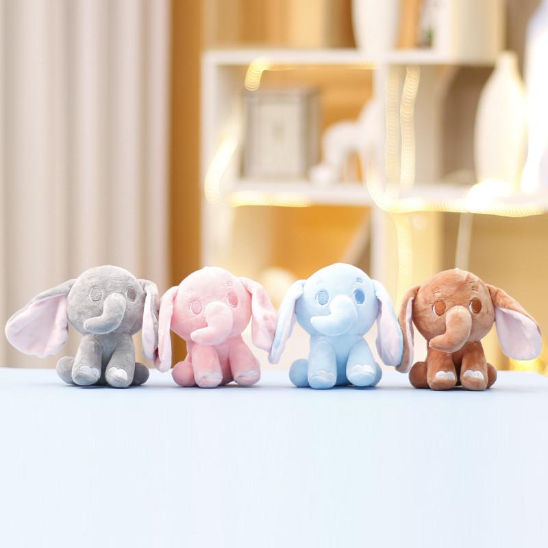 Stuffed Cute Elephant Animal Keychain Accessory Suitable Kid Gift Plush Doll