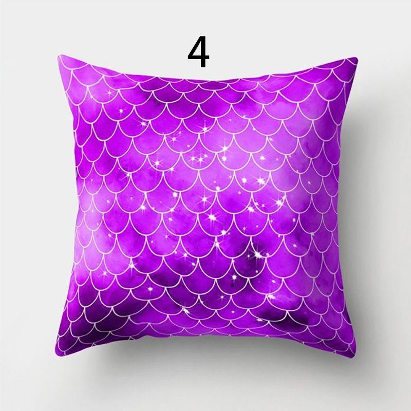 

Luxurious Mermaid Fish Scale Pillowcase Soft Peach Cloth For Bedroom And Sofa 4,45*45cm