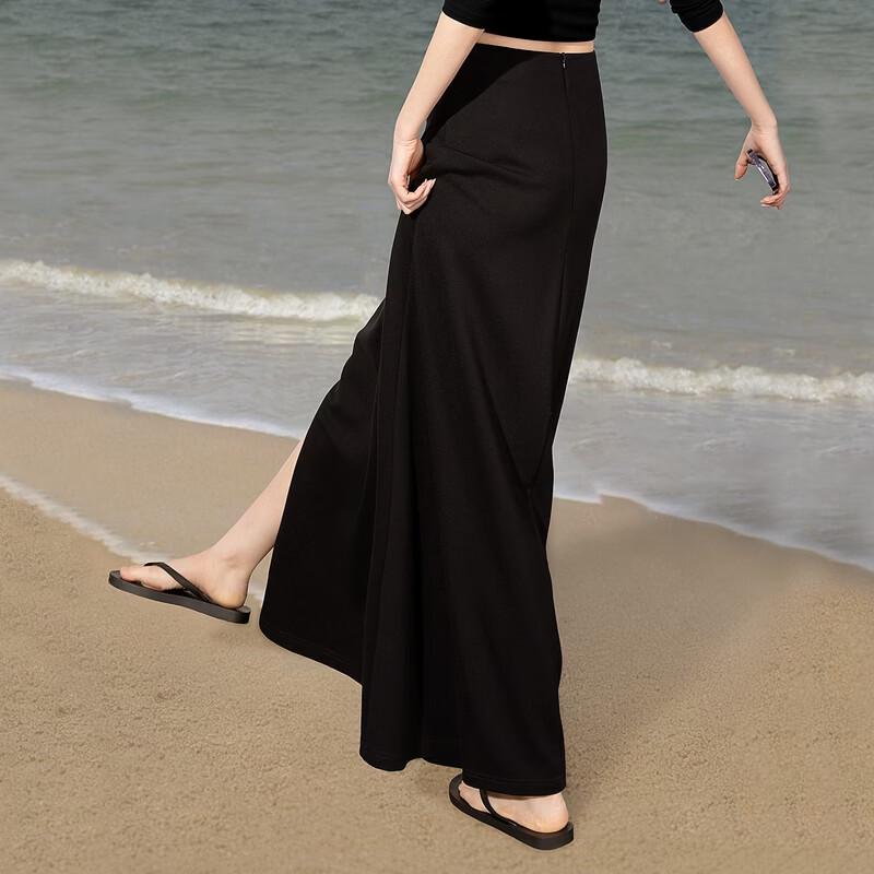 Sibaishu Niche Design Slit A-Line Midi Skirt