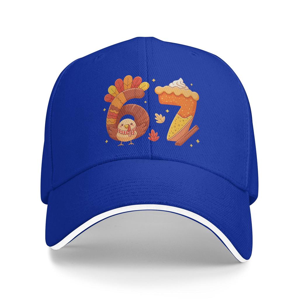 67 Meme Thanksgiving Turkey Day Funny Holiday Six Seven Sun Baseball Cap Summer Men Design Trucker Hat Stylish Baseball Caps