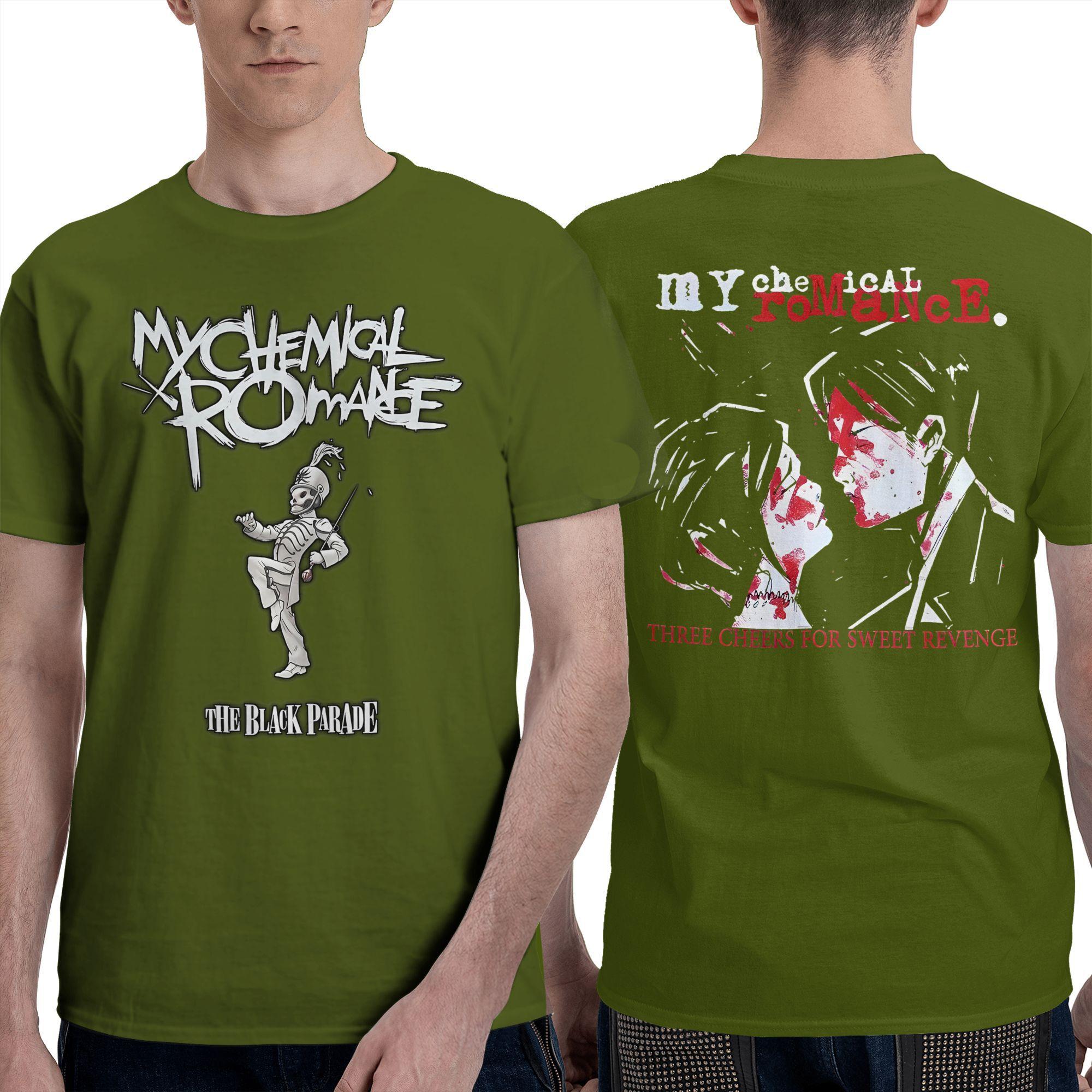 

Funny Face My Chemical Romance T Shirt Fashion T Shirts Short Sleeve Tops Summer 100% Cotton O-Neck Plus Size 5XL Top Tees 4XL