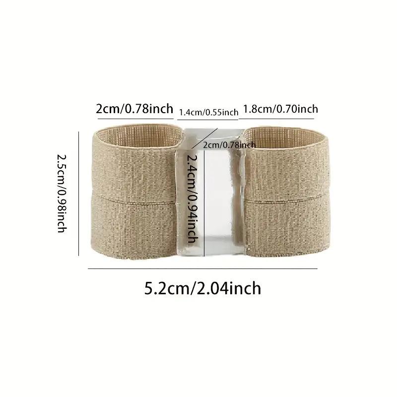 Silicone Toe Corrector Double Ring Design Elastic Big Toe Valgus Bunion Relief Overlap Splitter for Foot Pain Relief