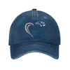 Leopard Heart Butterfly Print Baseball Cap Casual Adjustable Outdoor Sun Hat Unisex Cotton