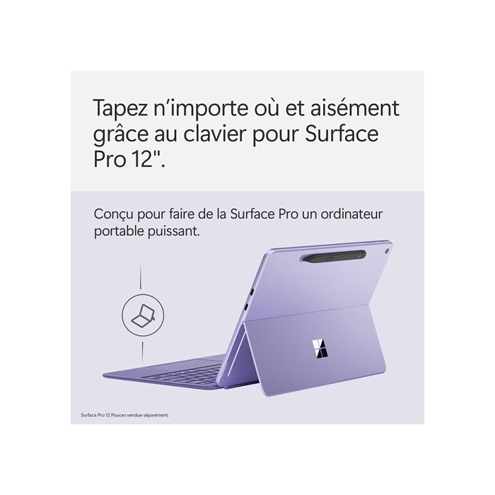 Clavier pour tablette Microsoft Surface Pro 12 pouces - Violet
