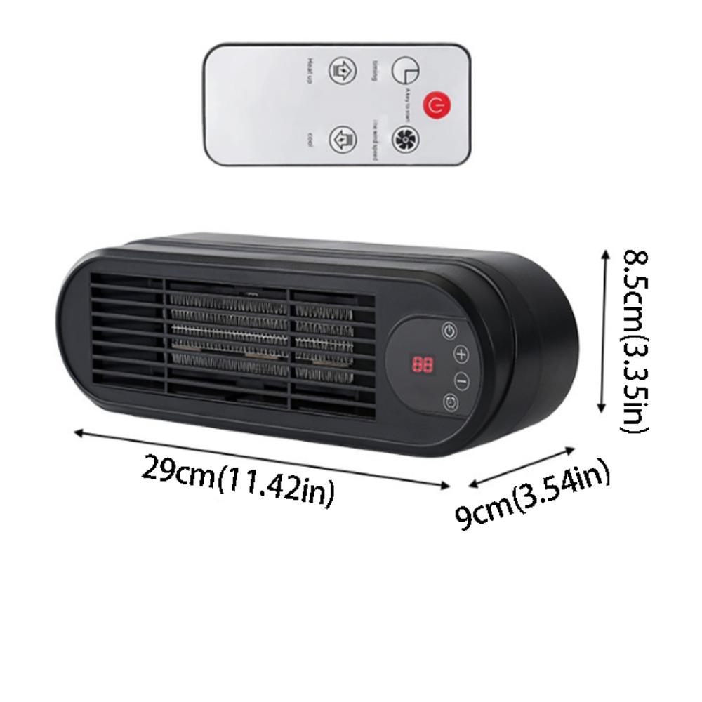 

PTC Technology PTC Electric Heater Remote Control Portable Heater Desktop Heater Home Use чёрный