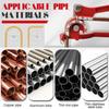 1/4 Zoll 5/16 Zoll 3/8 Zoll Bremsleitung Rollmessing Kupferrohr Rohr Manuelles Biegewerkzeug Typ Kraftstoff Bremsleitung Bieger Handwerkzeug