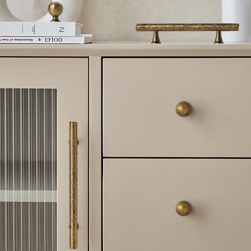 Retro Brass Handle Not Easy To Deform Simple Durable for Wardrobe Cabinet Drawers Home Decoration Beautification