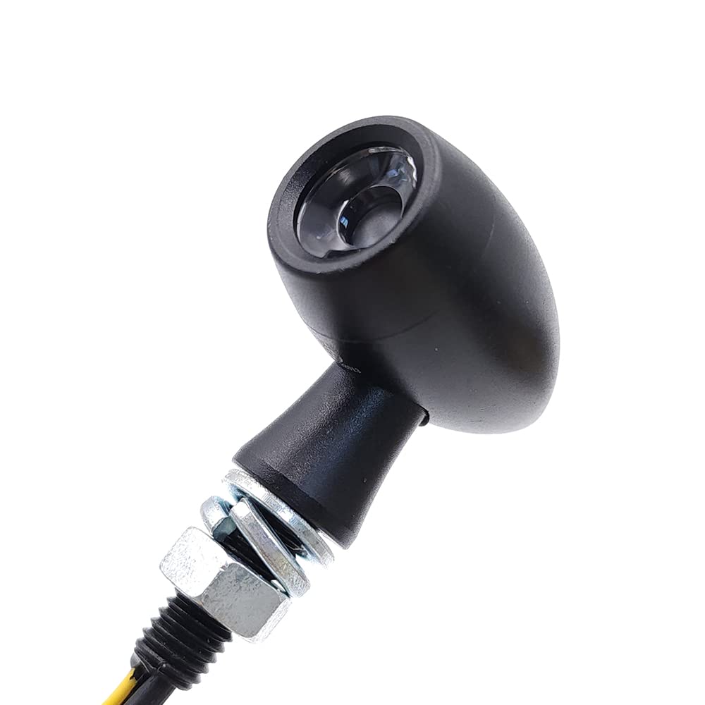 BAR AUTOTECH LED Motorcycle Turn Signal, Cannonball Type, Aluminum Alloy, Ultra Small, E-Mark, Waterproof,