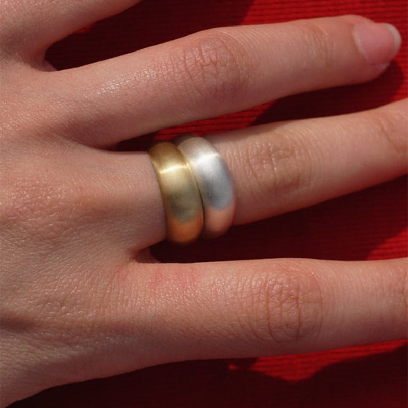 OURPIERRE POV RING MATT SILVER