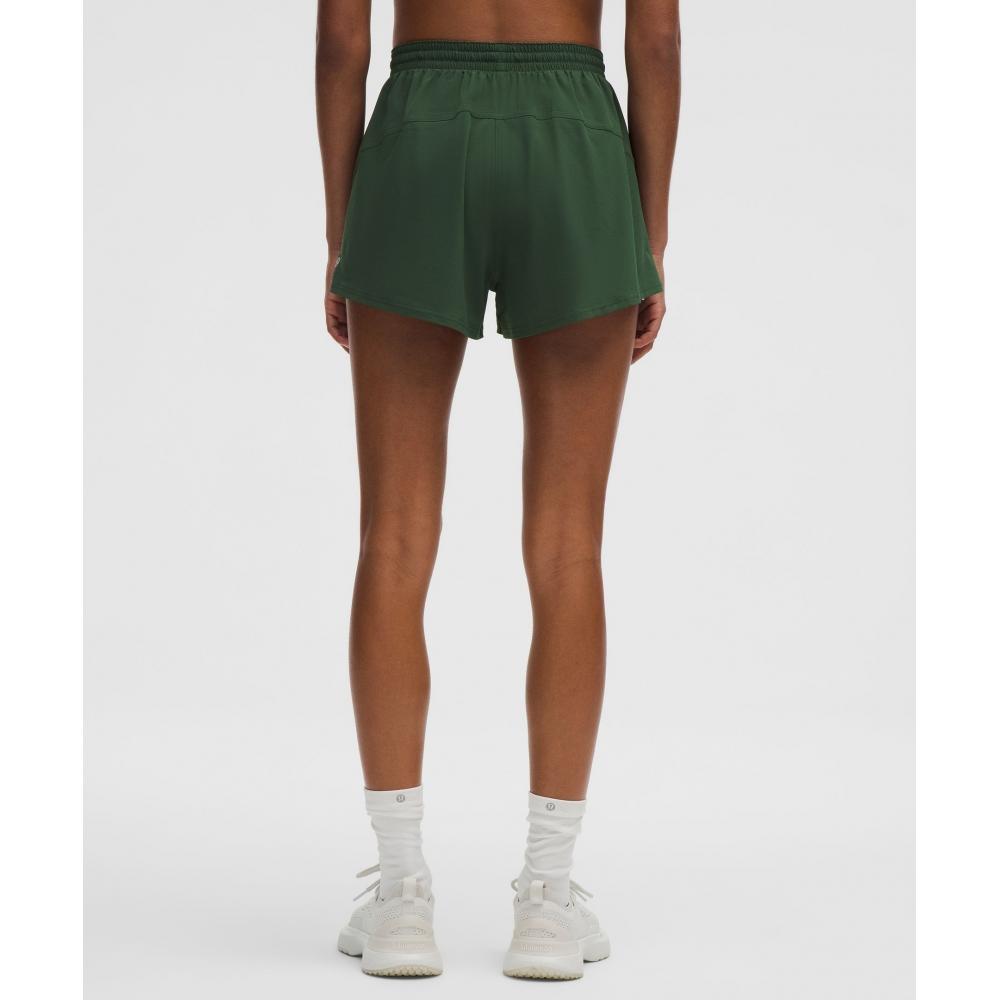 Lululemon Court Rival High Rise Short 3  Ivy Grove White